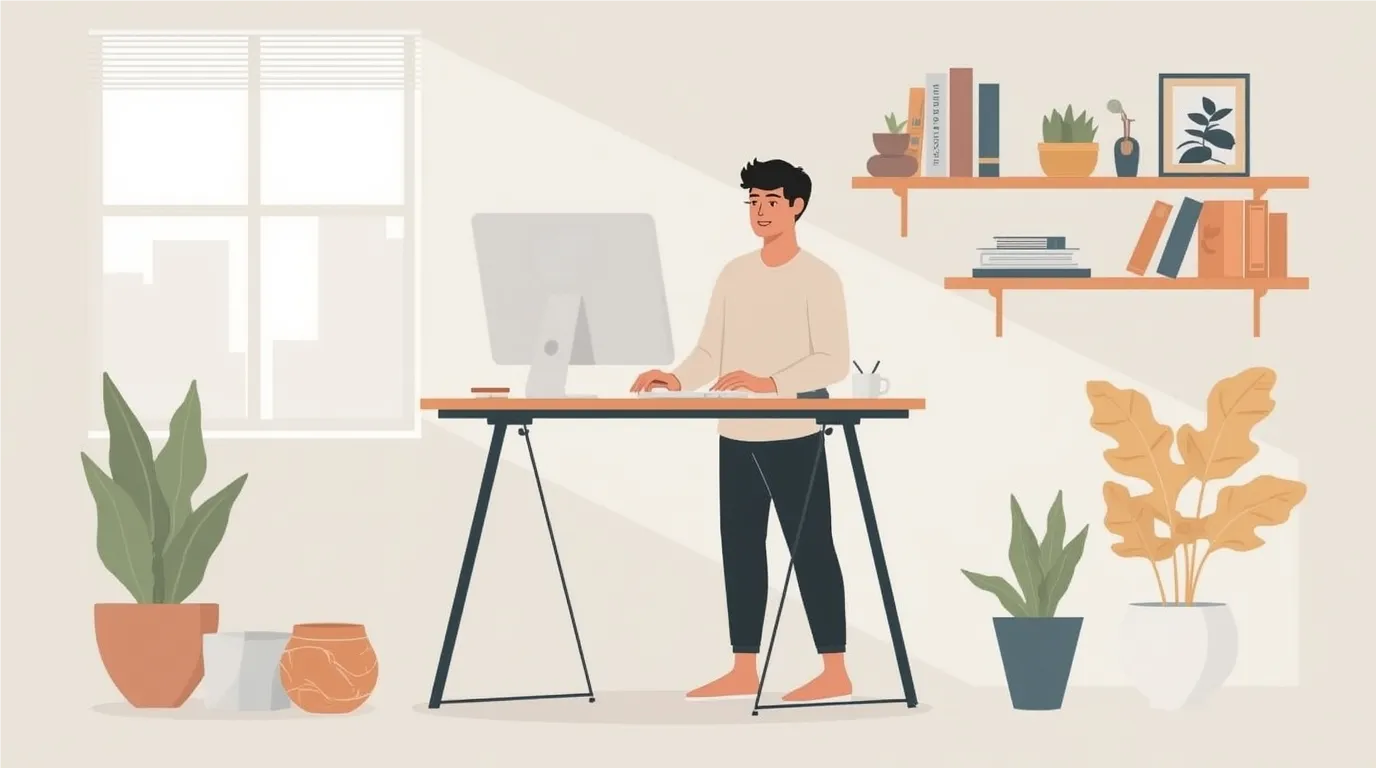 スタンディングデスクのイメージ図